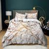 Home Textile Marble Texture Three-Piece Gradual Change Quilt Cover Digital Printing Bedding