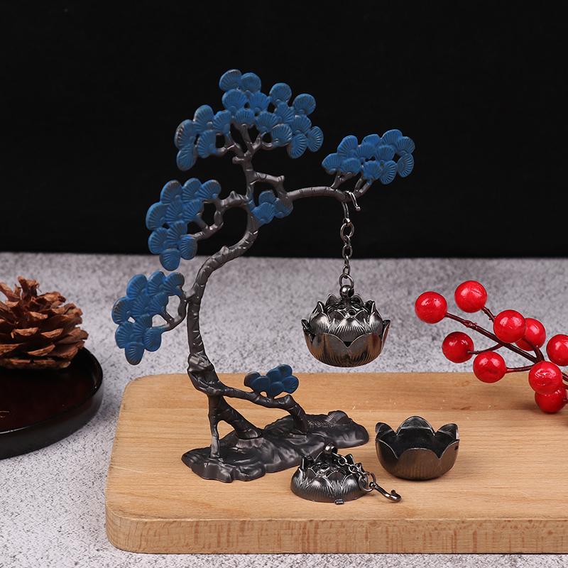 1 шт. металлическая подвесная печка из сосны, подвесное украшение для ароматерапии, антикварная подвесная курильница для офиса, йоги, медитации, домашнего декора