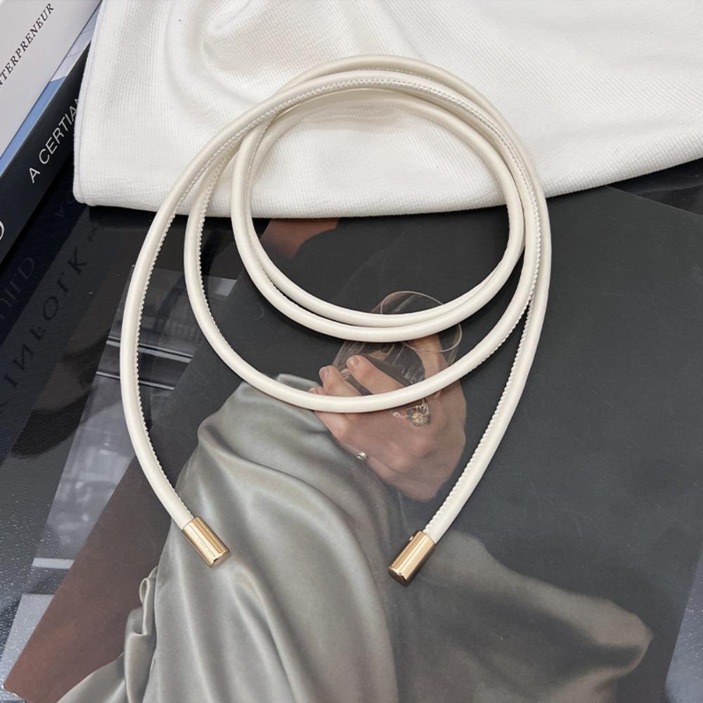 Non-hole Round Rope Belt Waist Chain Knotted Waist Belt New Waist Closing Decorative Women