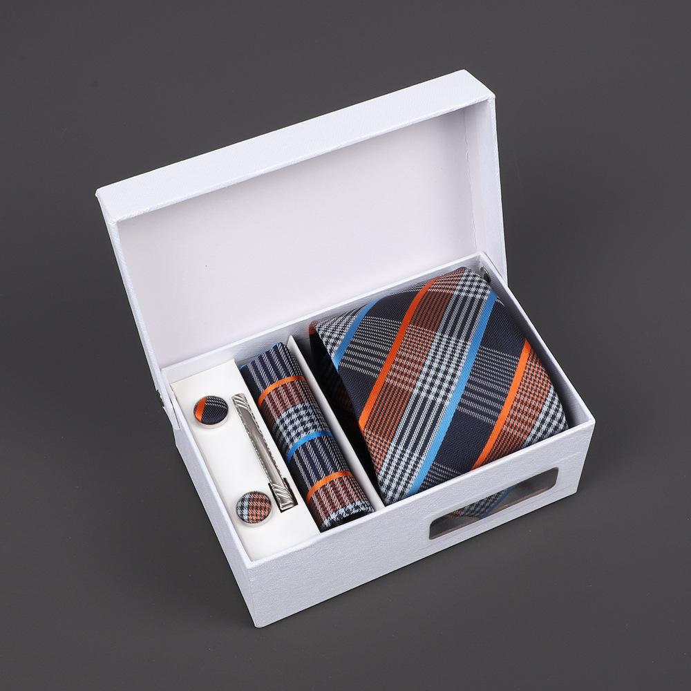 2025 Men'S Tie Premium Gift Box Jacquard Embroidered Tie Tie Logo Making