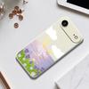 For iPhone 17 Air Case Flowers and Sea Pattern Printing Straight Edge TPU Phone Back Cover