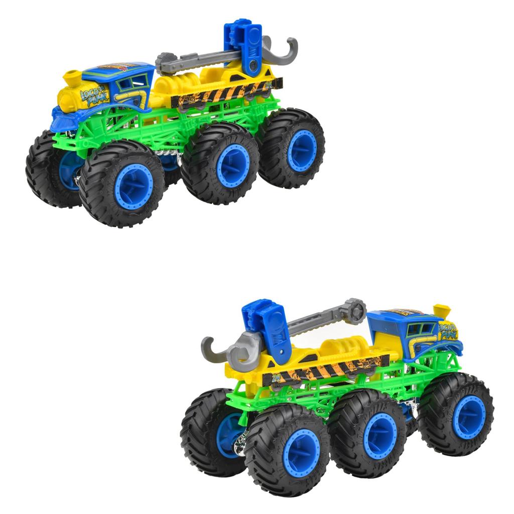 Hot Wheels Monster Truck Transporter Ассортимент игрушечных мини-автомобилей 4 автомобиля в коробке Продается от 3 лет и старше Multi 986D-HWN86
