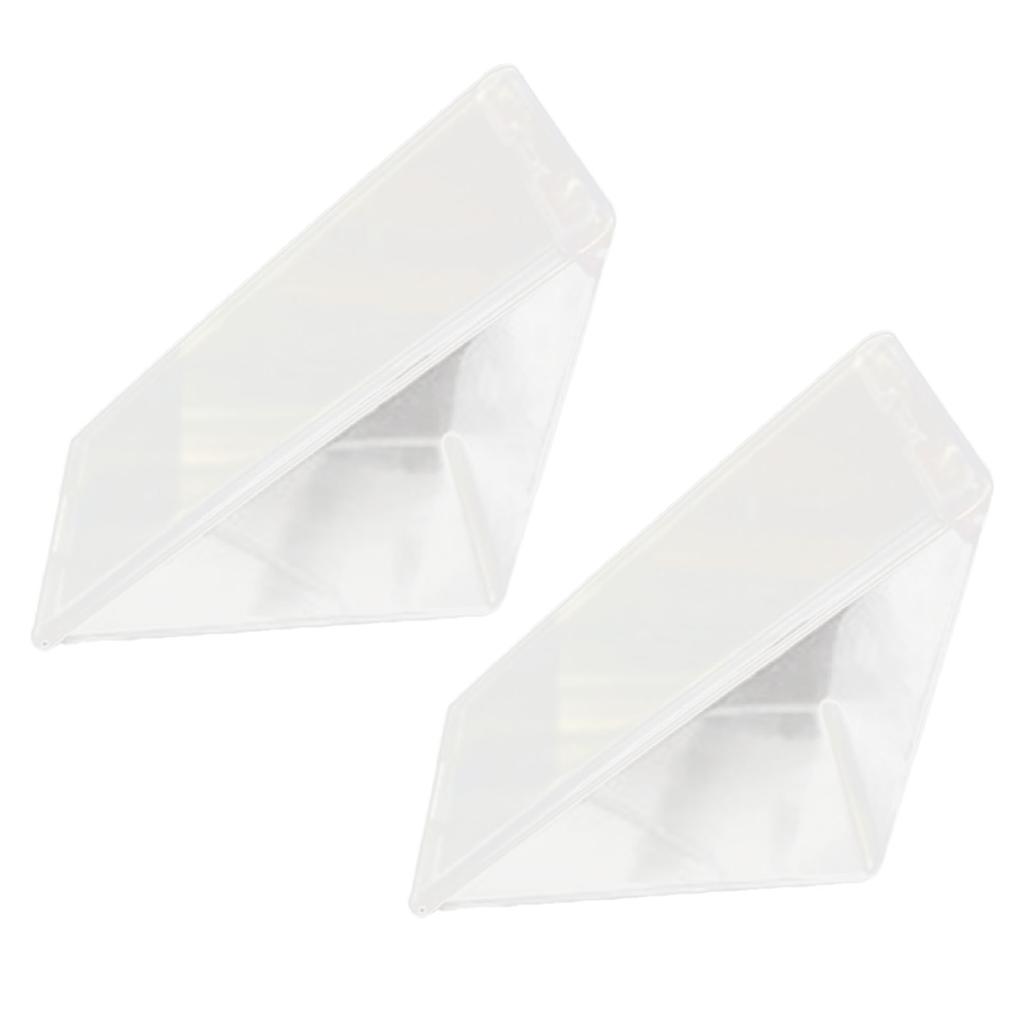 2шт треугольный контейнер для сэндвичей прозрачный моющийся многофункциональный чехол для хранения сэндвичей