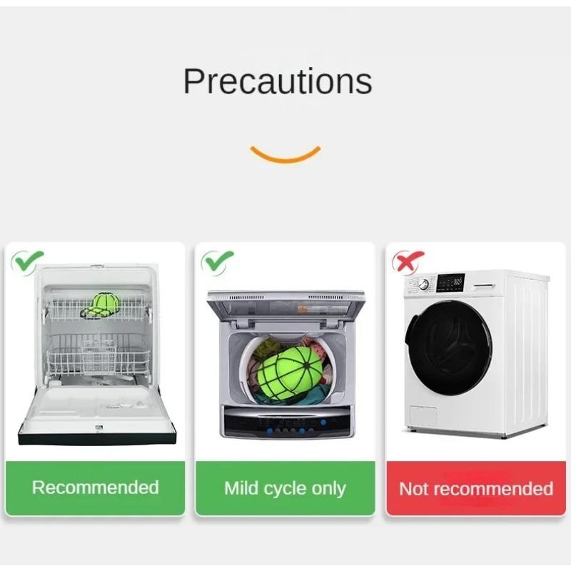 1 шт. Многофункциональная мойка для бейсбольных кепок, подходит для мойки шляп, каркас для мойки PP, двухъярусная защитная сетка для чистки шляп