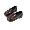 Lolita Jk Uniform Japanese Thick Heel Small Leather Shoes Women's 2025 Spring New Mary Jane Versatile Platform Loafers