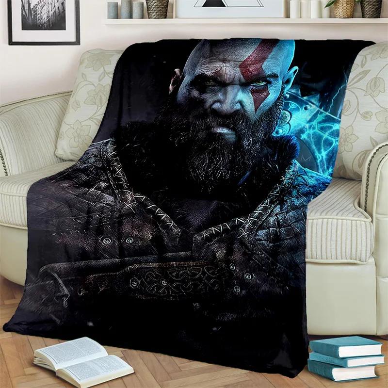 3D God of War Games Gamer Kratos HD одеяло, мягкое одеяло для дома, спальни, кровати, дивана, пикника, путешествия, офиса, одеяло, детское одеяло
