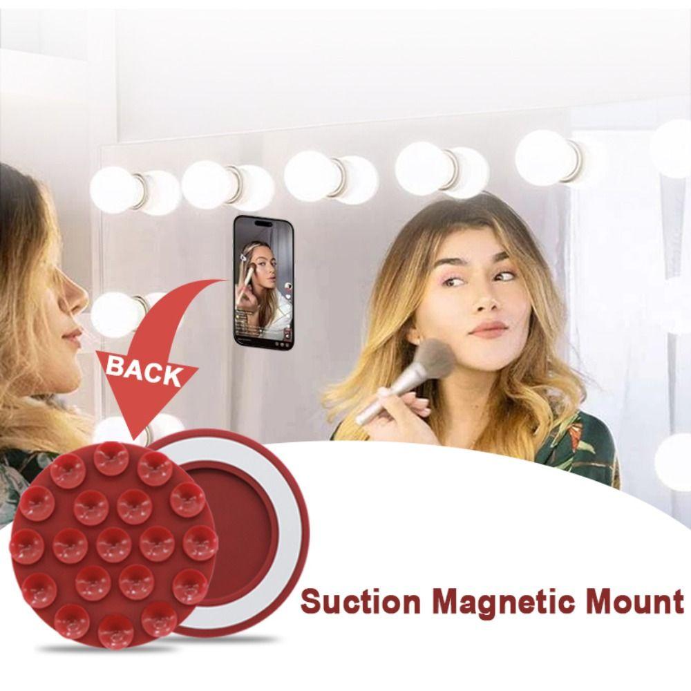 IPhone 15/14/13/12 Противоскользящий магнитный держатель для телефона с присоской Магнитное крепление для Magsafe