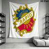 Rapid Vienna team Wall Hanging Printed Fabric Blanket Decorative Tapestries for Bedroom Living Room Home Decor