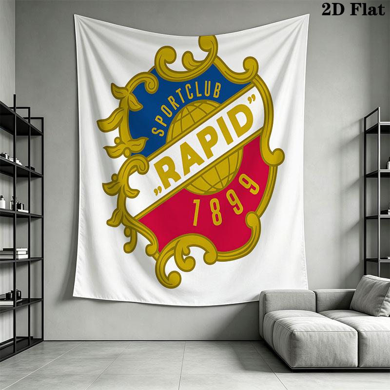 Rapid Vienna team Wall Hanging Printed Fabric Blanket Decorative Tapestries for Bedroom Living Room Home Decor