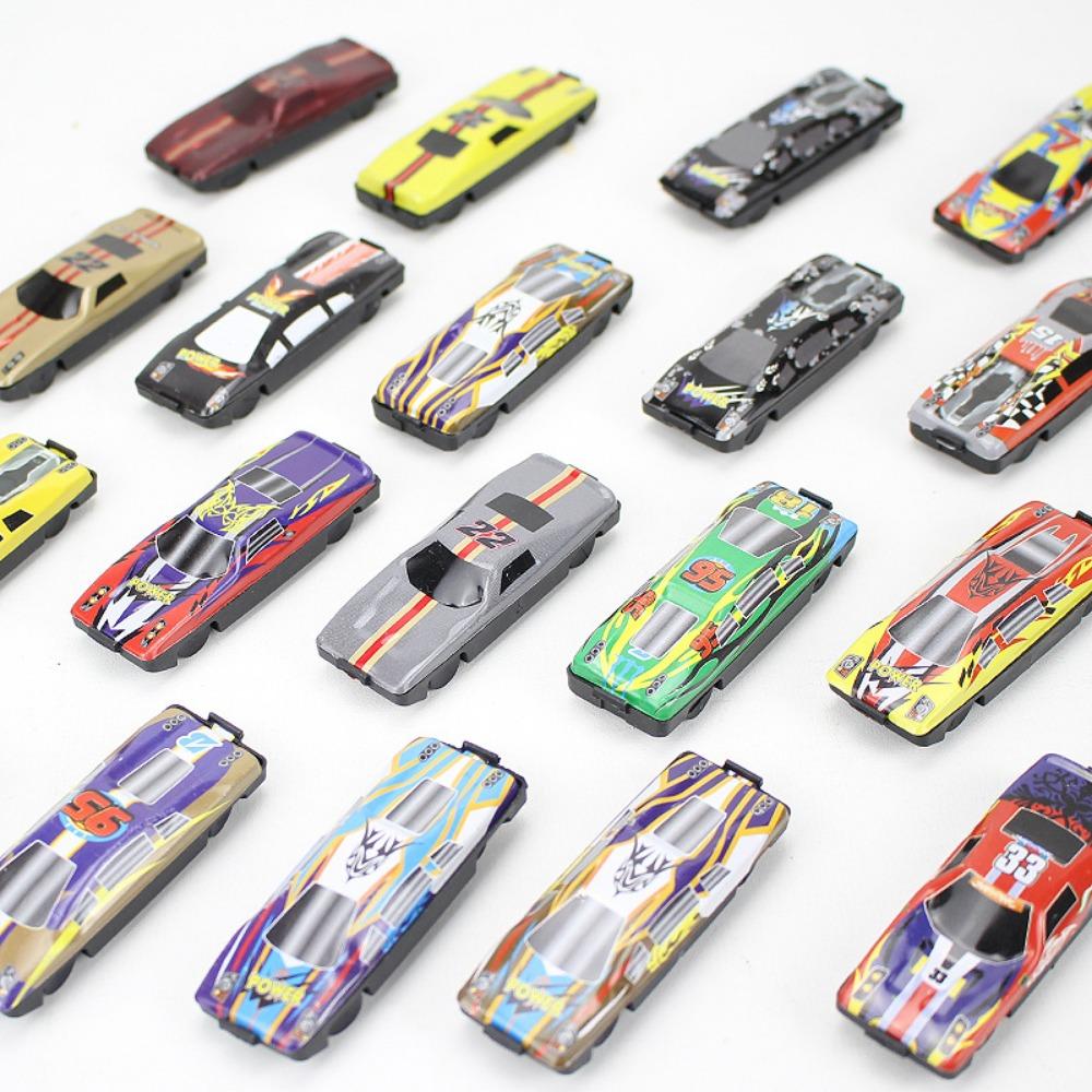 Small Car Toy Set Alloy Car Model Metal Sliding Simulation Pull-back Car Mini Racing Model Children's Toy Birthday Gift (32pcs)