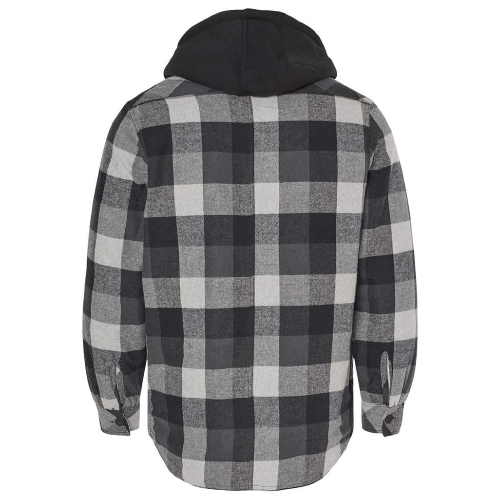 Burnside Mens Flannel Sherpa Lined Hoodie
