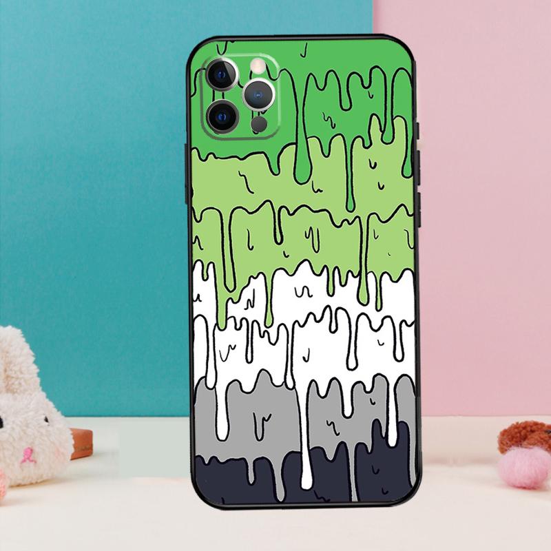 Pastel Kawaii Melting LGBTQ Design Phone Case For iPhone 17 Air 16 15 14 12 11 13 Pro Max 12 13 mini 15 16 Plus 16e Cover Coque