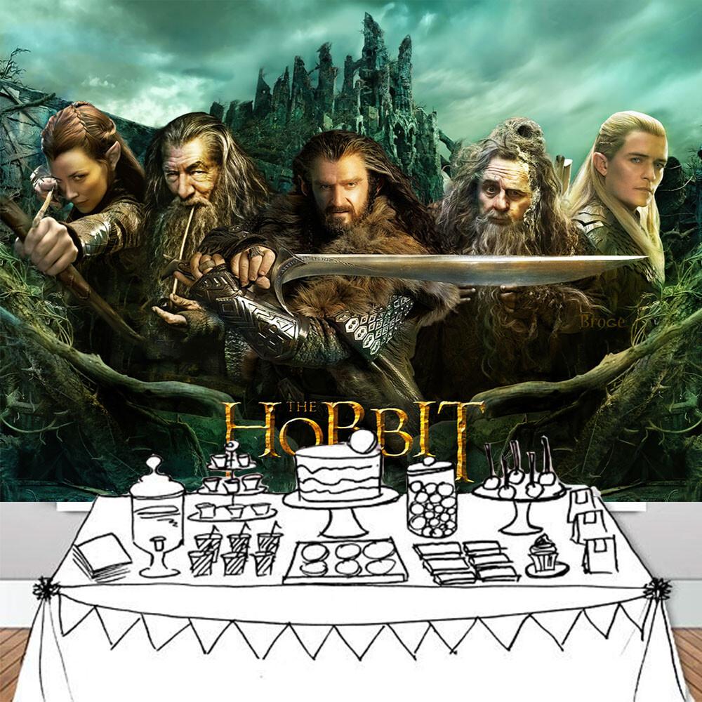 134. The Hobbit Party Supplies Birthday Decorations Backdrop Banner Background 7x5ft