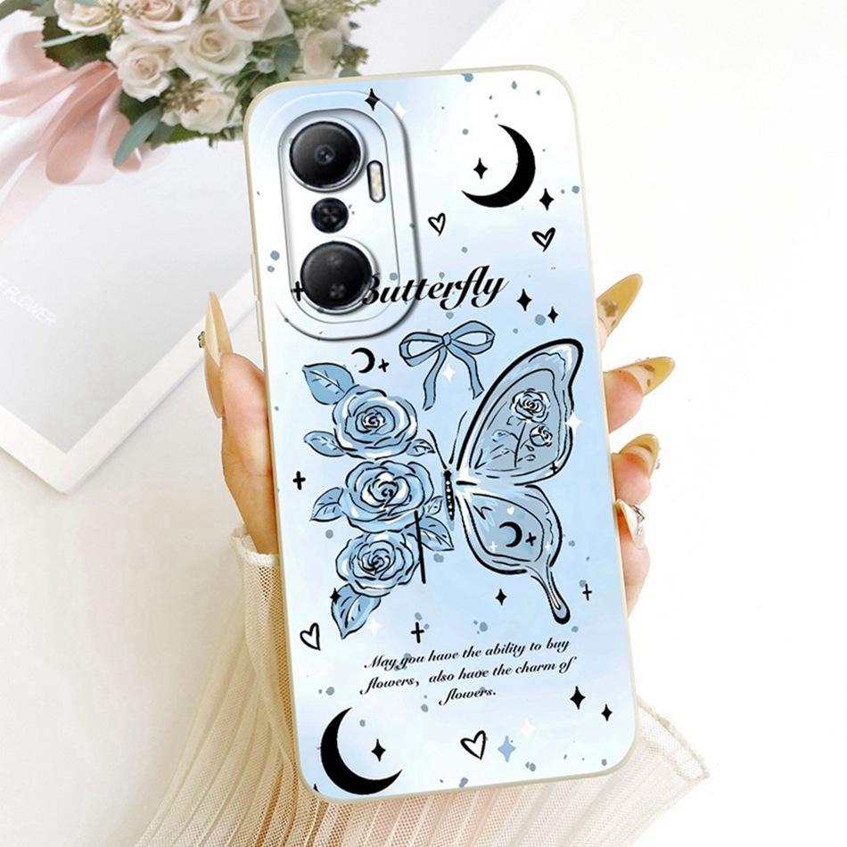 For Infinix Hot 20 20Play Cute Cat Flower Cartoon Phone Case For Infinix Hot 20 Play Hot20 4G Soft Silicone Covers Bumpers
