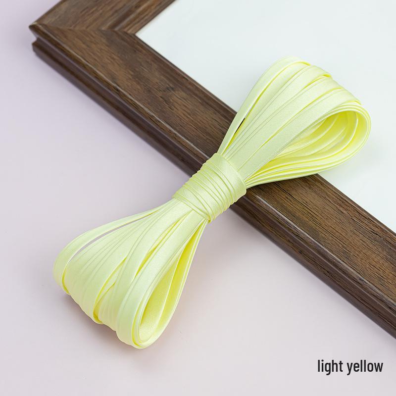 Лента-бант Hengmeihe Satin Cheongsam - 0,6 см, не требующая глажки, для аксессуаров одежды