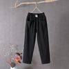Summer Women's Pants Cotton Linen Casual Pants Loose Straight Pants Nine-point Haren Pants