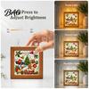 DIY Bedside Lamp for Adults Acrylic Puzzle LED Night Light, Christmas Town Jigsaw Lamp, Hand Desktop Ambient Light Assembled Decorative Bedroom