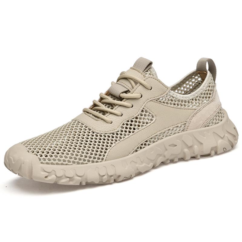 Летняя мужская повседневная обувь с дышащей сеткой, мужские лоферы, уличная прогулочная обувь, мокасины, мужская обувь
