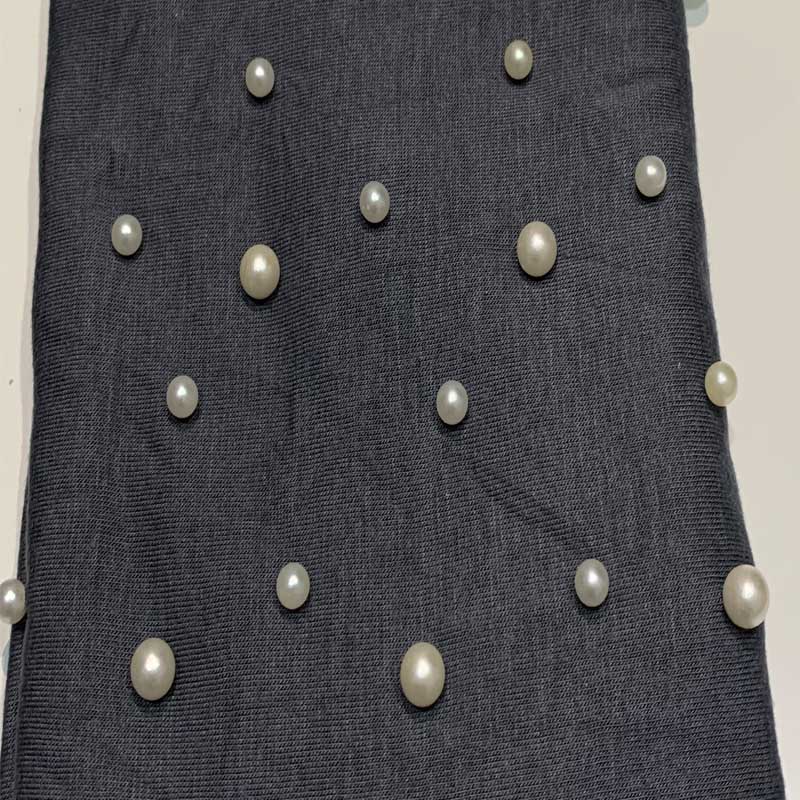 Новый Эластичный Мусульманский Женский Трикотажный Хиджаб Хлопковый Скрученный Тюрбан Кепки Женский Головной Платок Обертывания Жемчуг Тюрбан Женский Индийская Шляпа