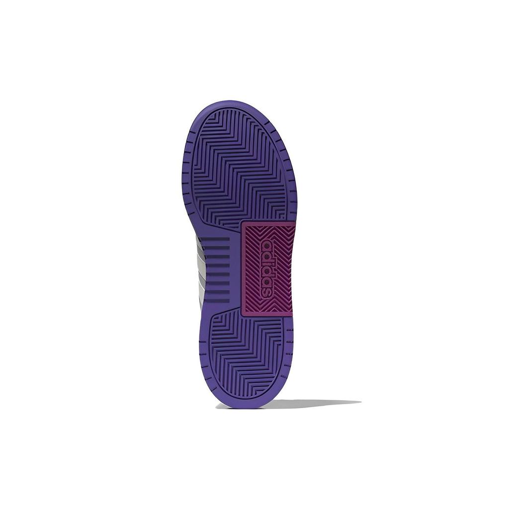 adidas Neo 100Дб Кожа Нескользящие Прочные Легкие Низкие Кеды Женские Кеды для Скейтбординга Фиолетовый Белый HQ4550