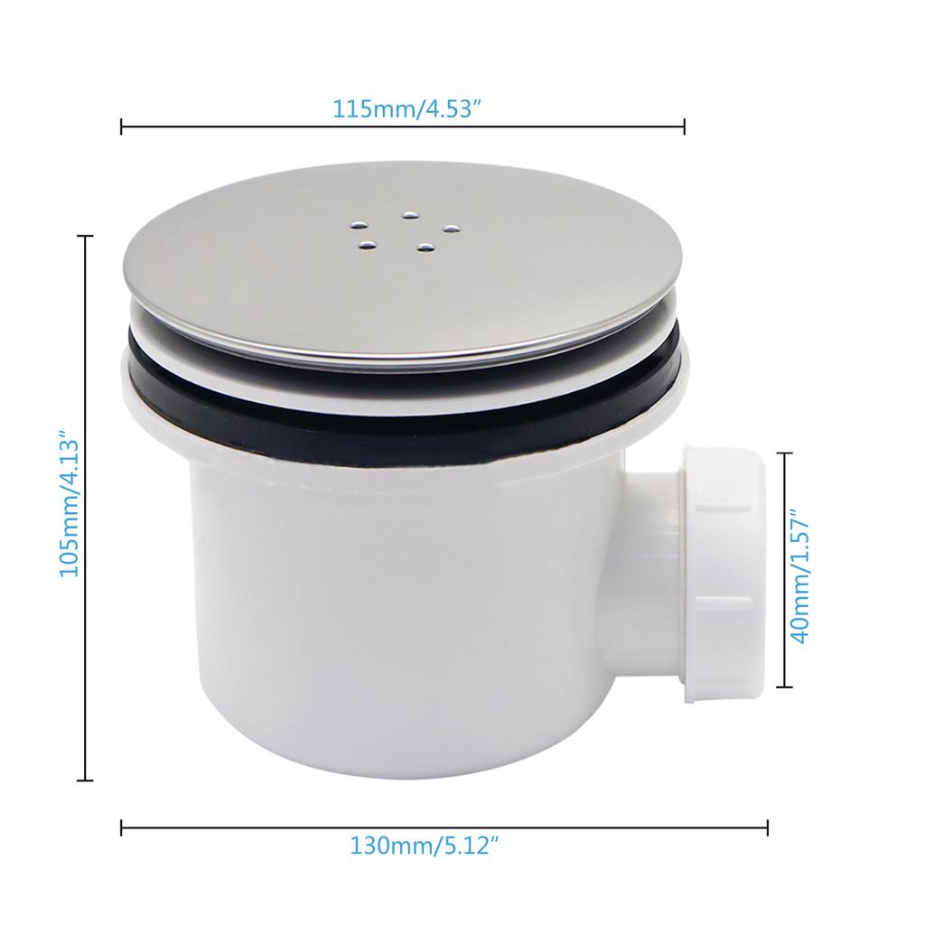 Универсальный душевой сифон Легко чистящийся душевой сифон Удобный душевой слив Простая установка Пластик для ванной комнаты