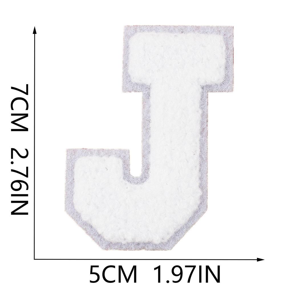 Mixed Color 7Cm Towel Embroidery English Letters Cloth Sticker Clothing Accessories Letter Sticker Computer Embroidery Chapter Boy Ironing Letters