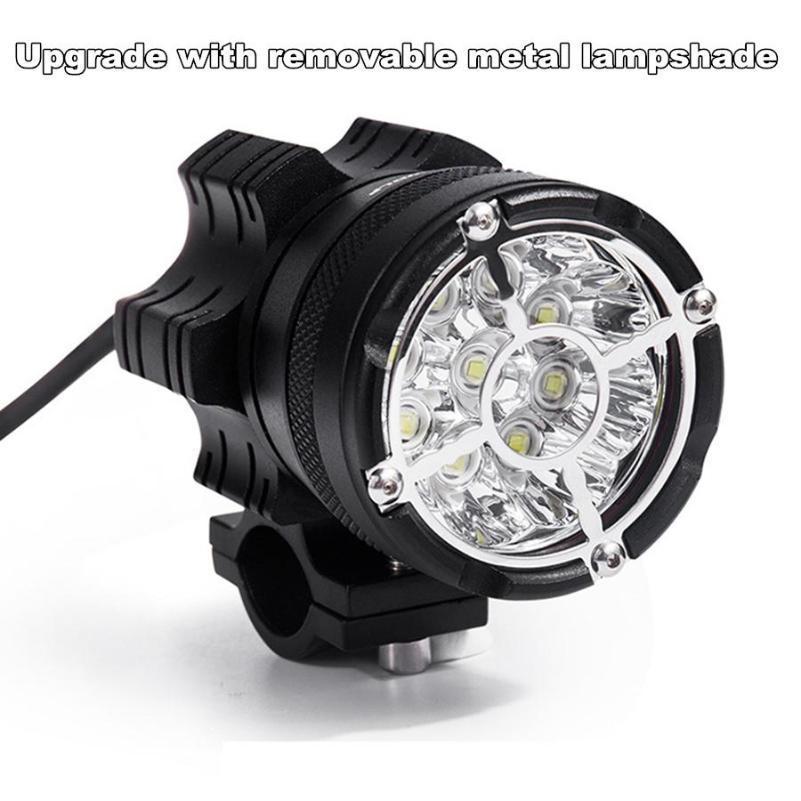 Для фары мотоцикла 9 светодиодов (Пара) + Жгут проводов Переключатель-Mdl5001