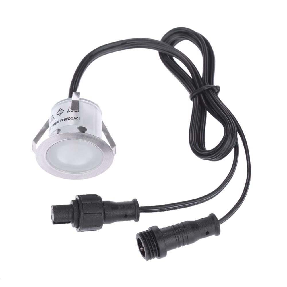 10 шт. светодиодный палубный светильник 0,6 Вт 500 лм SMD2835, небольшой встраиваемый в землю, подземный, IP67, водонепроницаемый