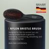 Handmade in Germany since 1869 Nylon and Boar Bristle Brush For Normal to Heavy and - Hair, Travel, Kids, (Medium)