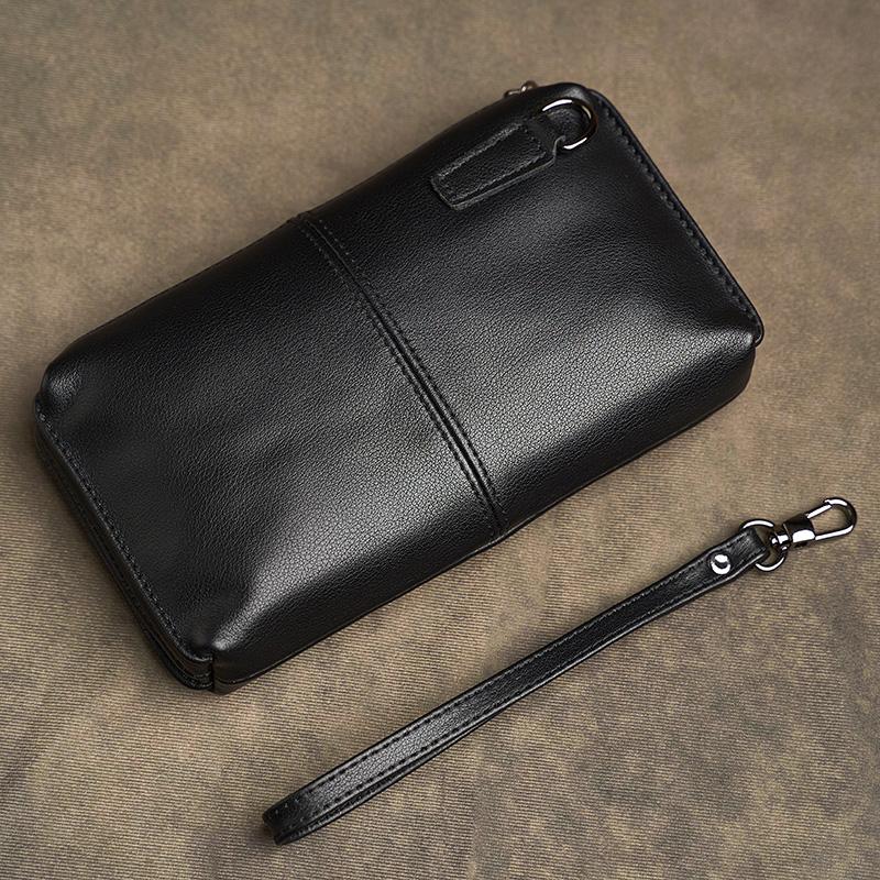 Натуральная кожа, повседневный мужской клатч, кошелек для телефона, мини-кошельки для монет, держатель для кредитных карт, черные деловые маленькие сумки для денег