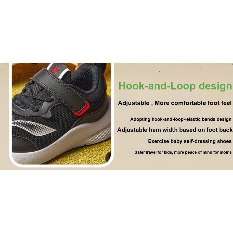 Кроссовки Li Ning Kids Sports Trend Low Top для бега Детские кроссовки черного цвета YKNT148-3