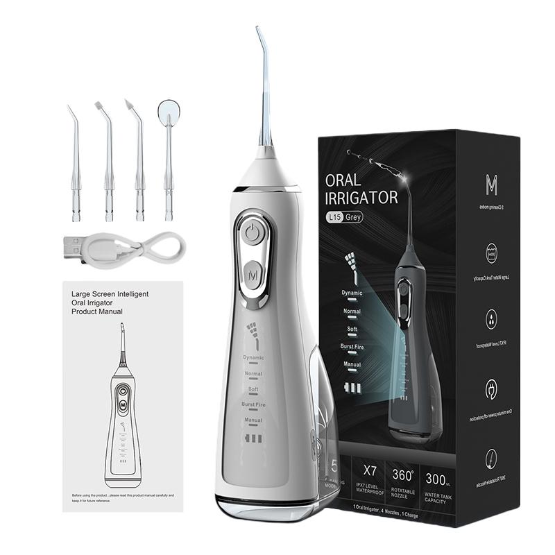 Усовершенствованная водная ирригация для зубов, десен, брекетов, ухода за зубами, перезаряжаемая для зубов, 4 режима, стоматологический ирригатор для полости рта