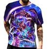 Plus Size Summer Sports Leisure T-shirt Japanese Anime Cartoon Dragon Ball Kakarot 3D Printed Loose Round Neck Short Sleeved Shirt T-Shirts Men’s