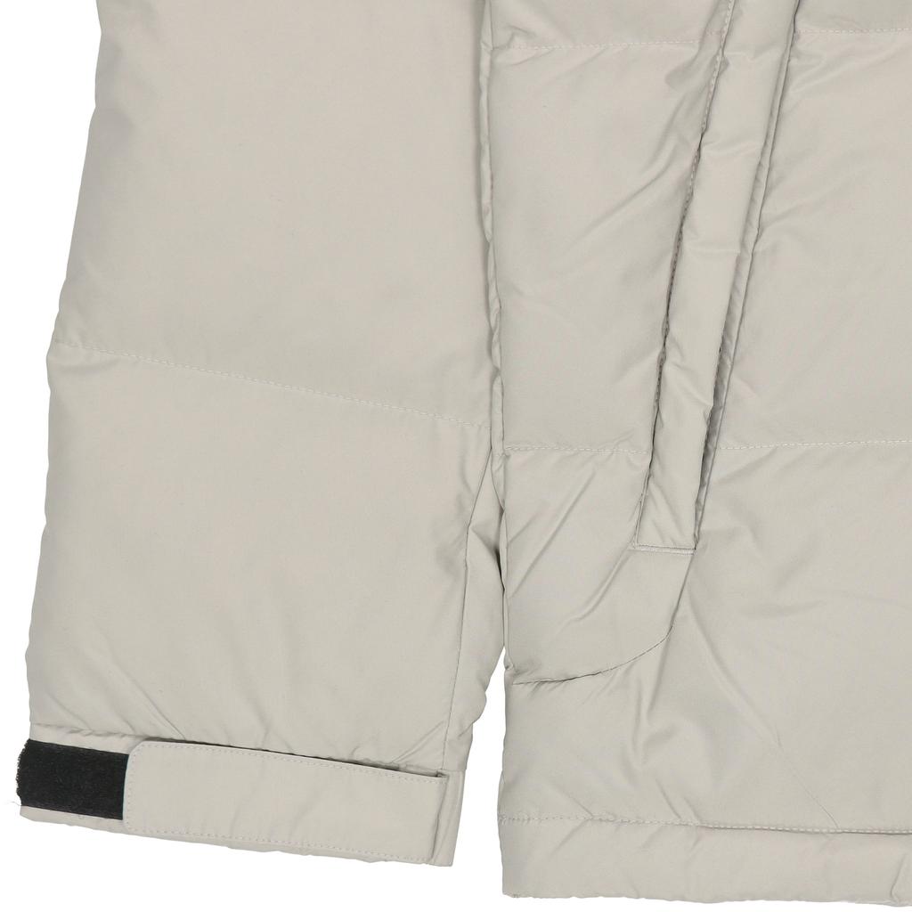 Adidas Уличная пуховая куртка с капюшоном, зимний сезон, мужская верхняя одежда, металлик-серый GF0110