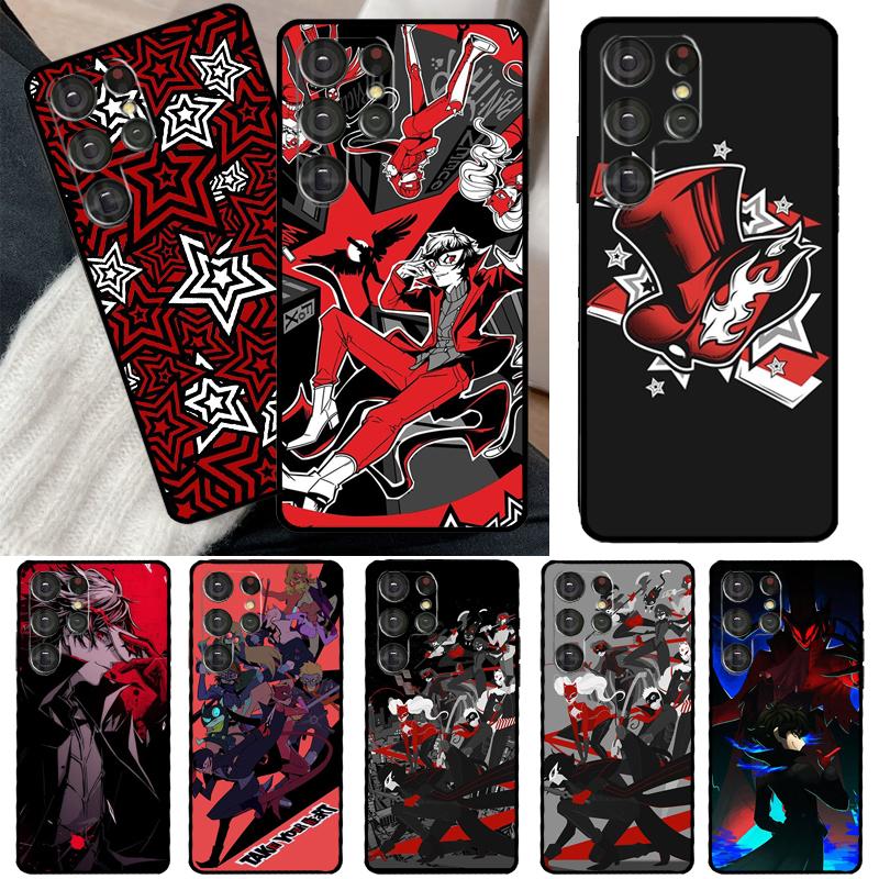 Persona 5 Case For Samsung Galaxy S22 Ultra S20 FE Note 20 Note 10 S8 S9 S10 Plus S21 Ultra Cover