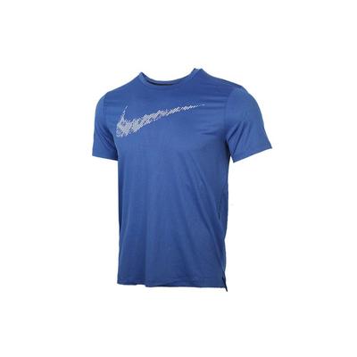 Тренировочный топ с принтом Dri-Fit, футболка с короткими рукавами, мужские топы, королевский синий CJ4634-451