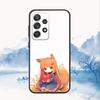 Аниме Чехол для телефона S-Spice and Wolf Для Samsung S25,S24,S21,S22,S23,S30,Ultra,S20,Plus,Fe,Lite,Note,10,9,5G Черный Чехол