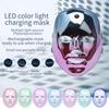 Rechargeable 7-Color LED Facial Mask for Skin Rejuvenation Brightening and Texture Refining