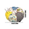 Sewing Pin Cushion 2-in-1 With Elastic Wristband Tool Organizer Cute Pumpkin Shape Pin Holder For Crafts Braiding Beginners