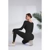 Зимний длинный цельный костюм для йоги для женщин, быстросохнущий, для бега, фитнеса, цельные штаны для йоги с длинным рукавом