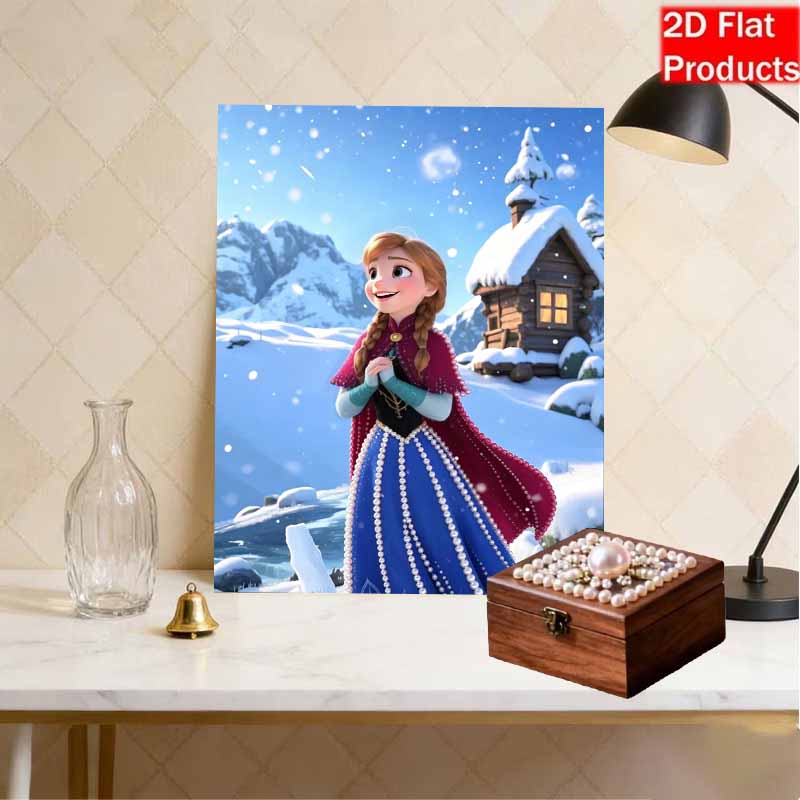 Disney DIY Жемчужное искусство Замороженная тематика Креативная жемчужная живопись | Декоративное настенное искусство Креативное украшение Подарок для друзей Настольный декор