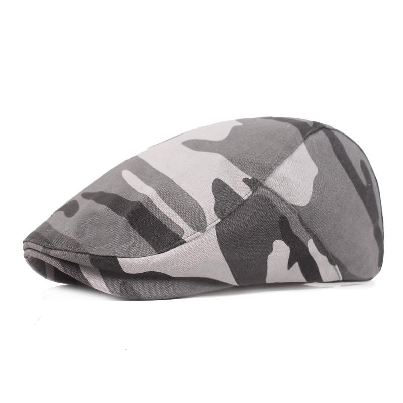 Камуфляжная кепка с утиным язычком для мужчин и женщин, берет в стиле ретро, литературная молодежная шляпа, шляпа