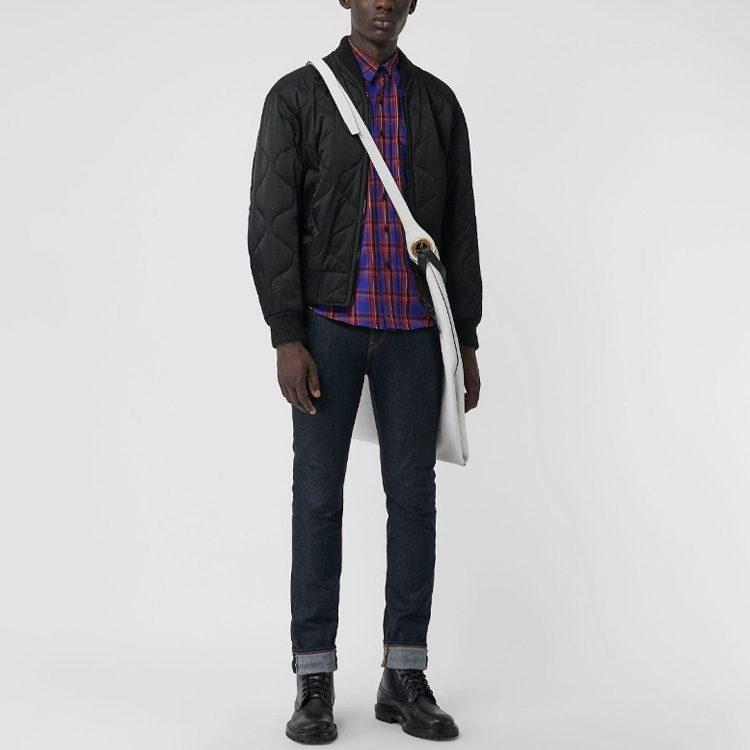 Burberry Рубашка Мужская Сине-Красная Клетка 80031411
