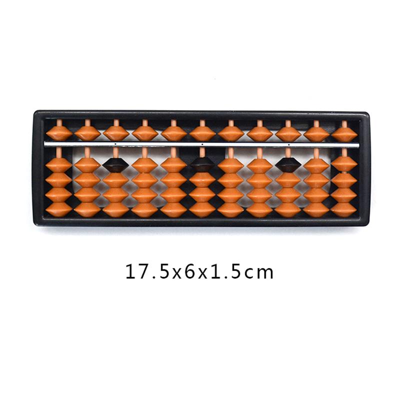 7/9/11/13/15/17 Digit Rods Standard Abacus Brown Bead Soroban Calculator Counting Tool Mathematics Beginners Caculating Toys