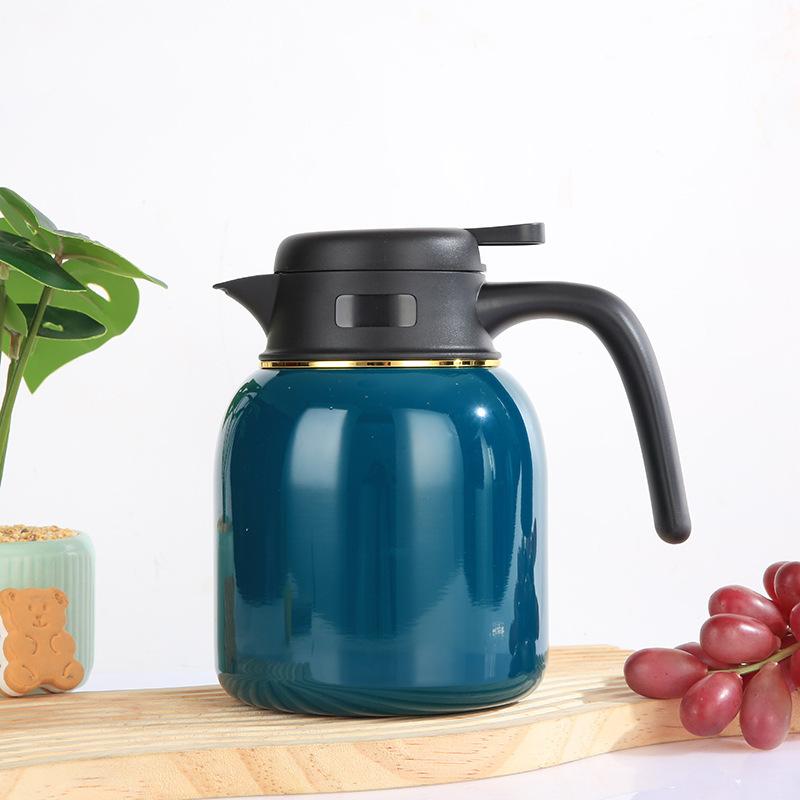 Большой емкости из нержавеющей стали 316, чайник для тушения, офисный чайный чайник с разделением воды, портативный изоляционный горшок с вакуумной ручкой