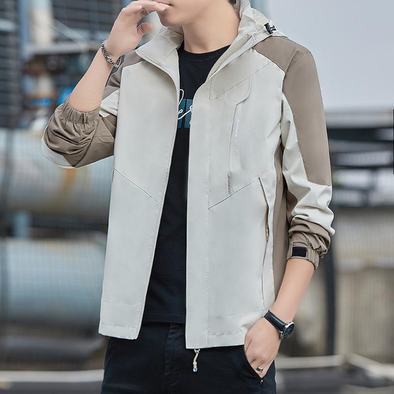 Весенняя новая повседневная куртка мужская весенняя трендовая водонепроницаемая куртка для активного отдыха мужская одежда