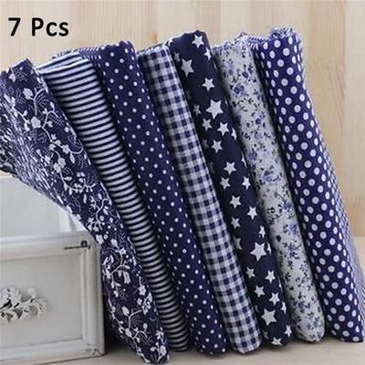 7 шт./компл. 25x25 см DIY цветочный горошек пэчворк хлопчатобумажная ткань обычная ткань DIY Вышивание лоскутное шитье