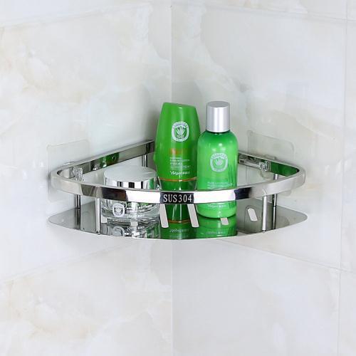 Bathroom & Kitchen Corner Shower Shelves 304 Stainless Steel Modern Waterproof Durable Wall-Mounted Two-Tier Storage Organizer