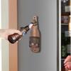 Wooden Wall Mounted Bottle Opener, Creative Bar Counter Restaurant, Wrought Iron Wall Mounted Solid Wood Can Opener