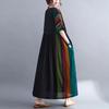 Short Sleeve Plus Size Cotton Women Casual Loose Long Dress